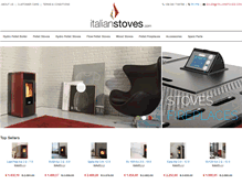 Tablet Screenshot of italianstoves.com